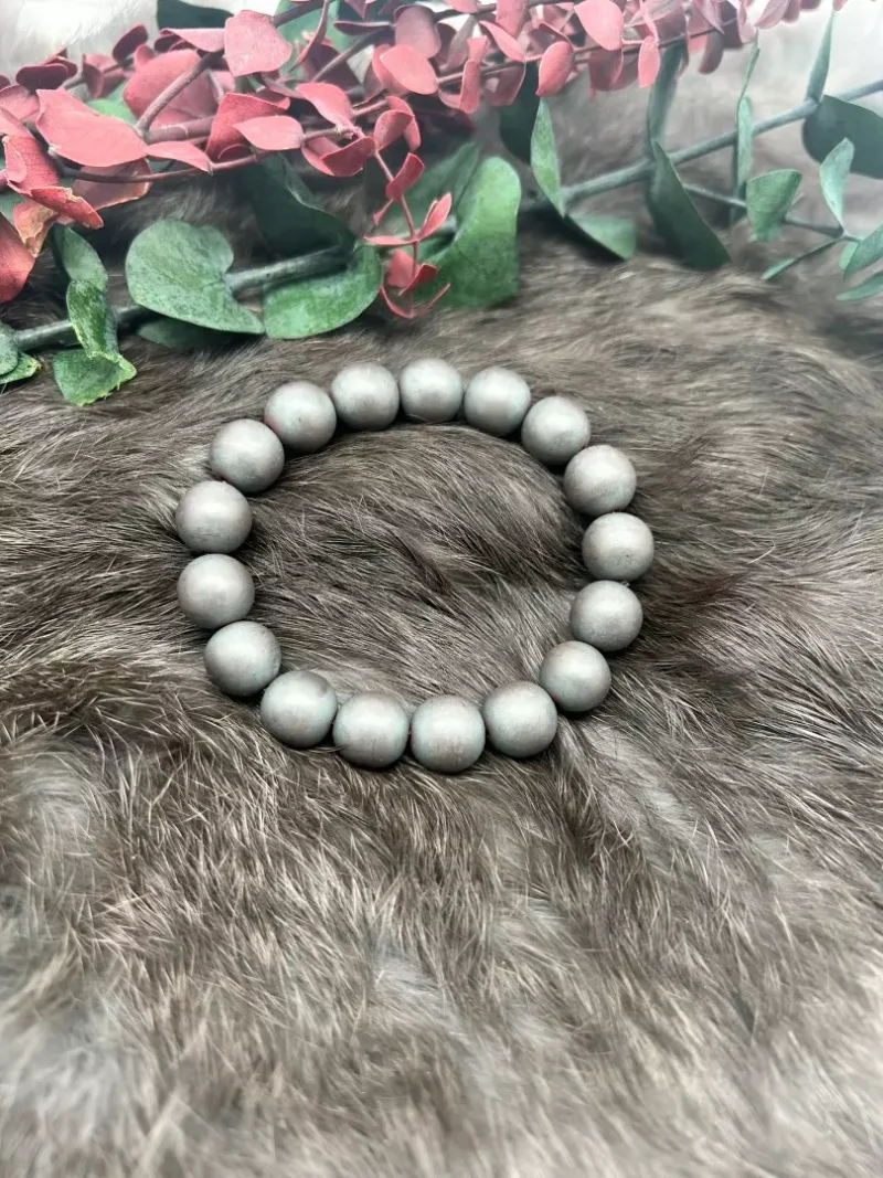 sleek and modern Hematite Matte Bracelet