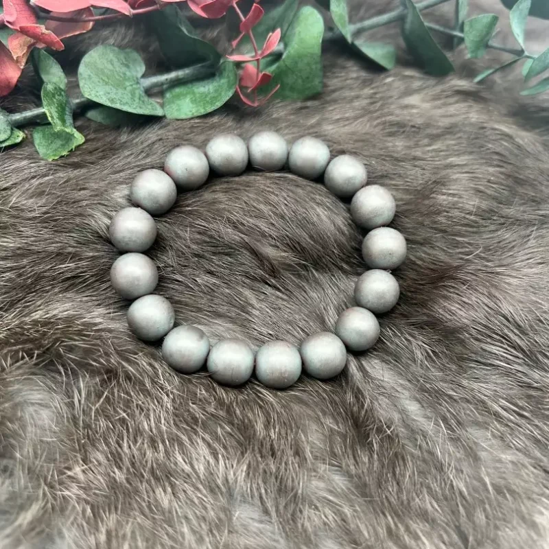 sleek and modern Hematite Matte Bracelet