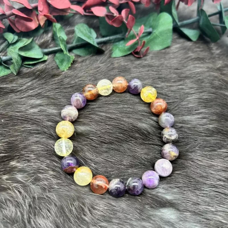 Ritulated Quartz 10mm Bracelet