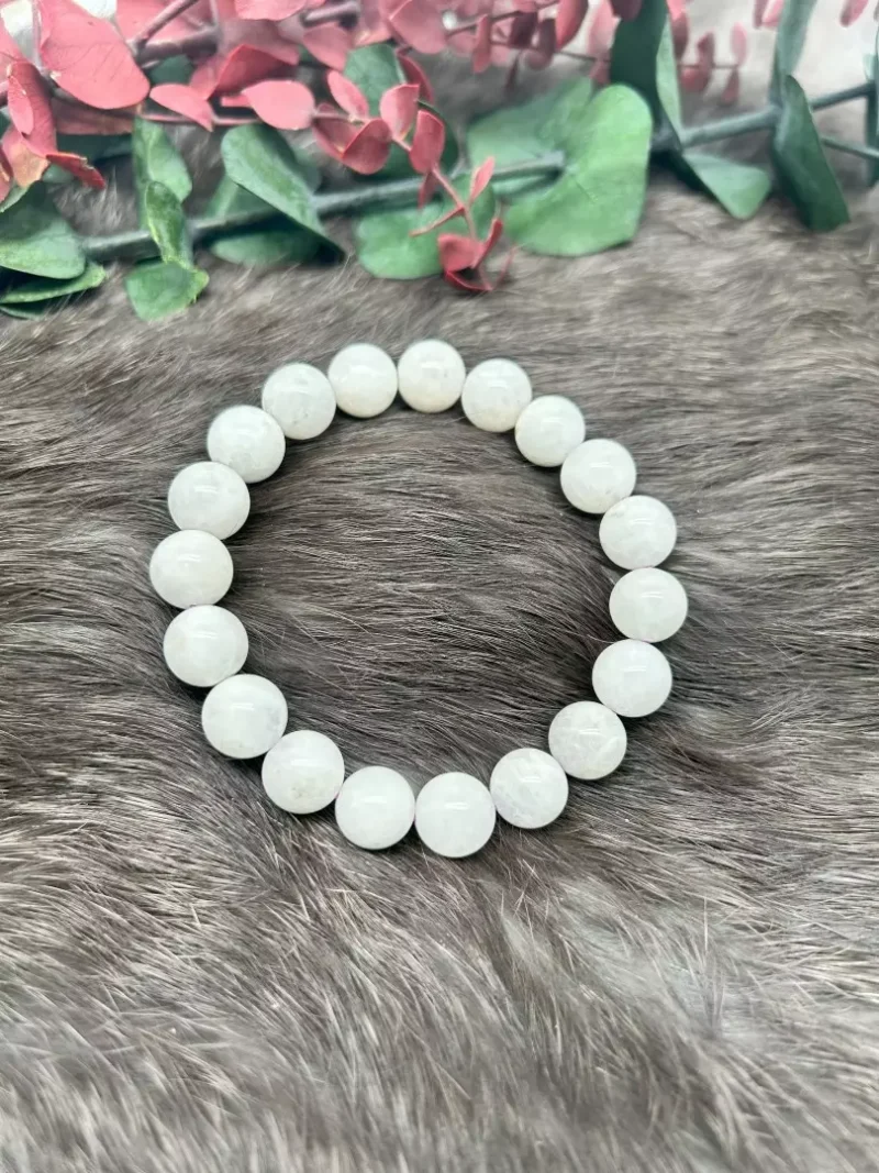 rainbow moonstone A+ 10mm bracelet