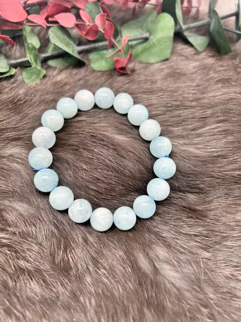 serene blue-green hues Aquamarine Bracelet