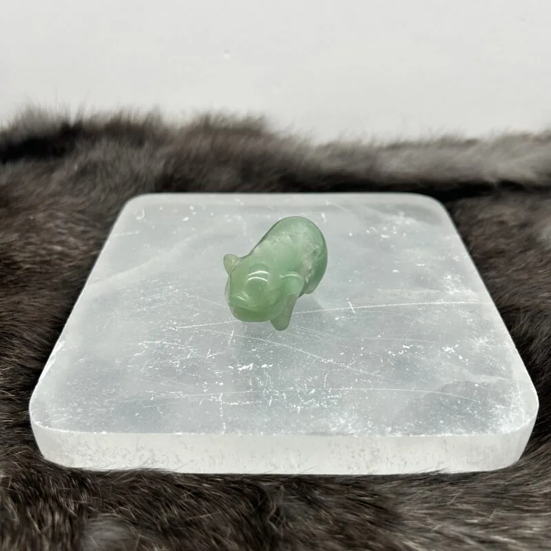 Green Pig - Aventurine Carving