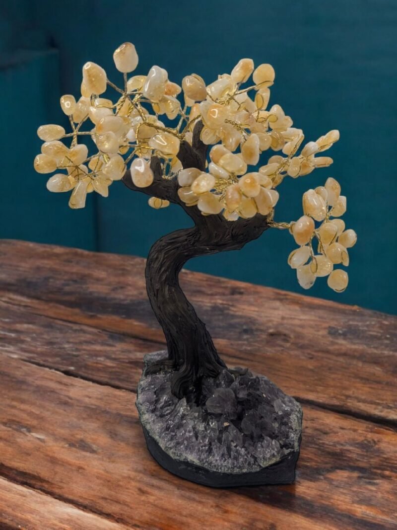 Citrine Tree on Amethyst Base (L)