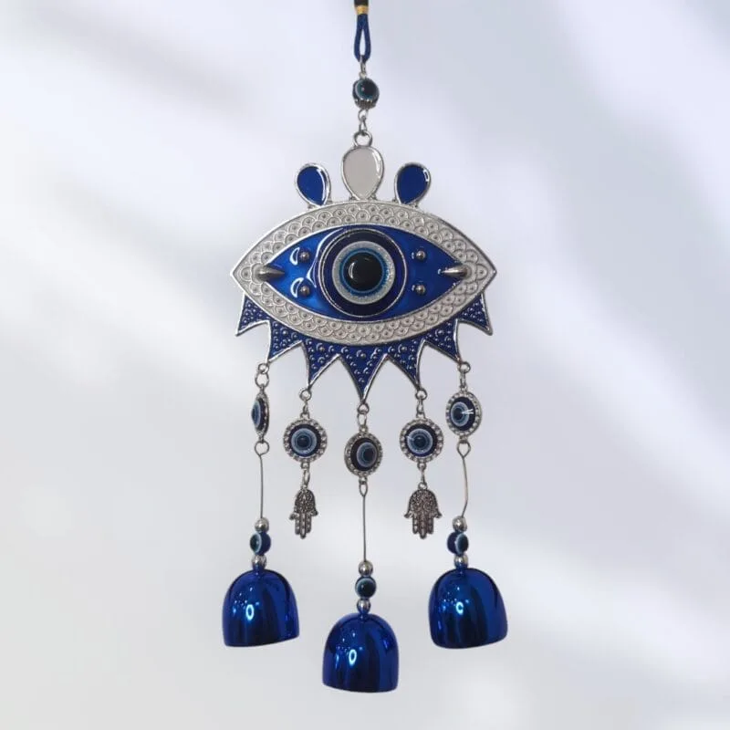 Evil Eye Wind Chime with Crystal