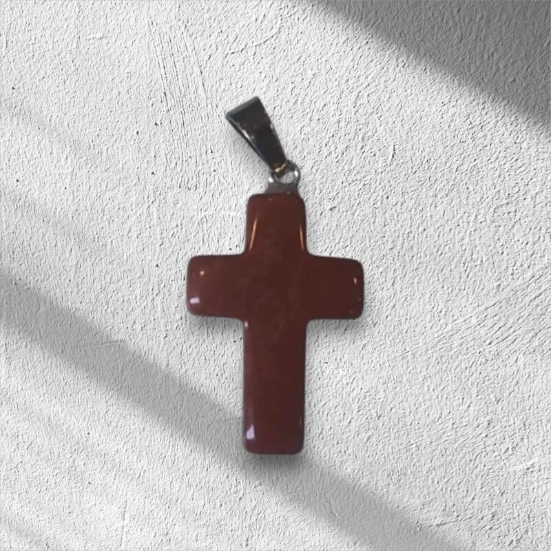 Red Jasper Cross Pendant