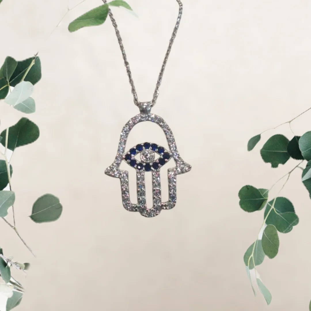 Evil Eye Necklace Hamsa