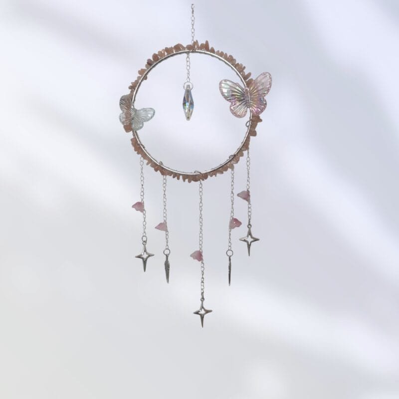 Suncatcher Round - Peach Moonstone