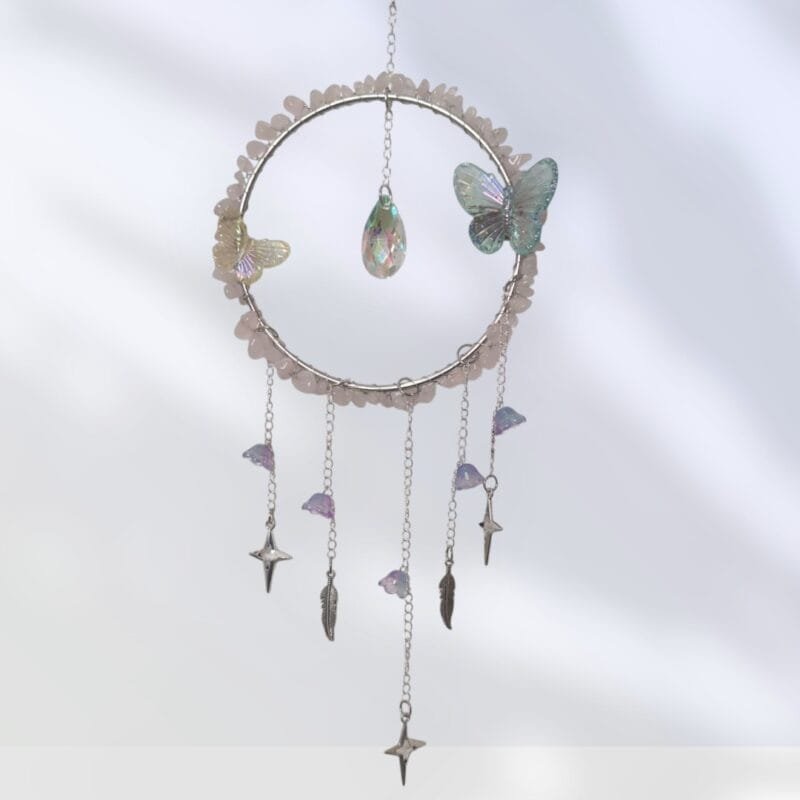 Rose Quartz Suncatcher