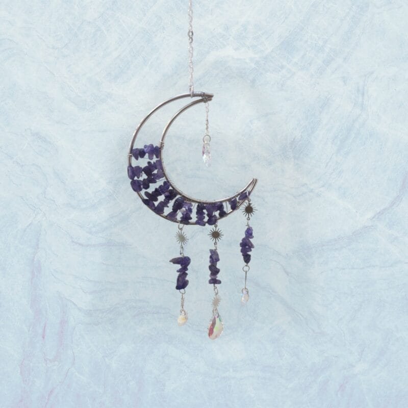 Moon Amethyst Suncatcher