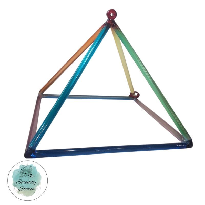 Crystal Rainbow Singing Pyramid (L)