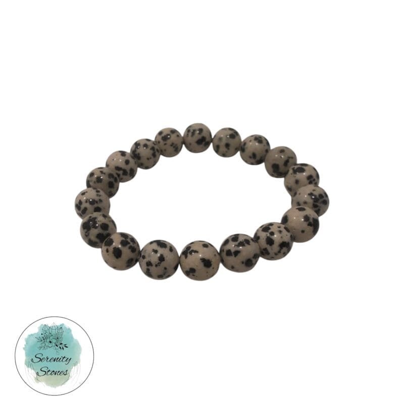 Dalmatian Jasper Bracelet 10mm