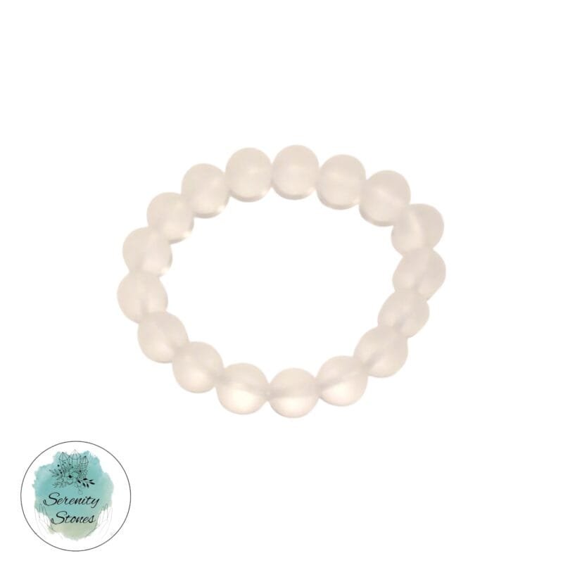 Frosted Quartz Bracelet 12mm