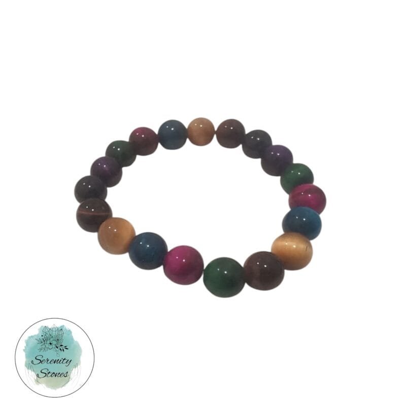 Multicoloured Tiger's Eye Bracelet 10mm