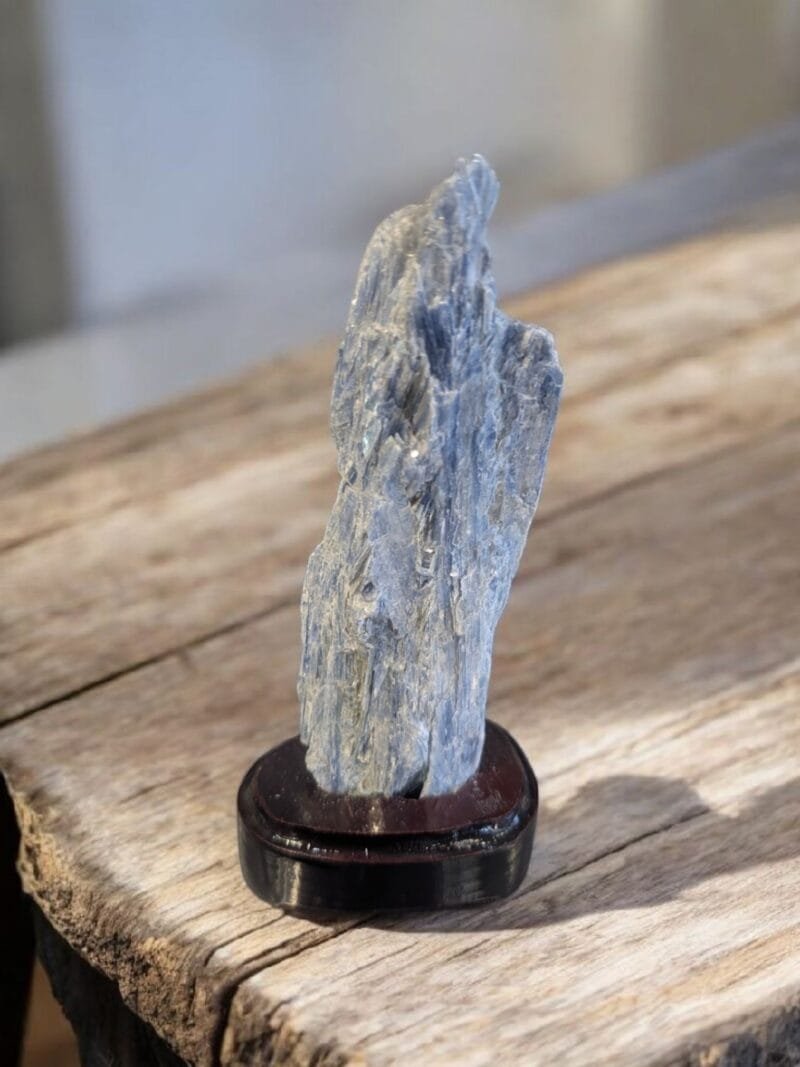 Kyanite Chunk w/ Wood Base #6