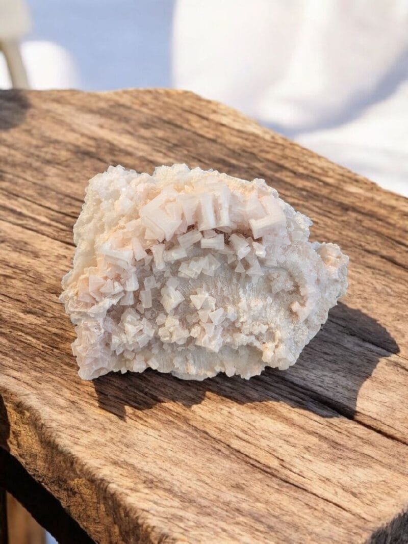 Pink Halite Cluster w/ Stand