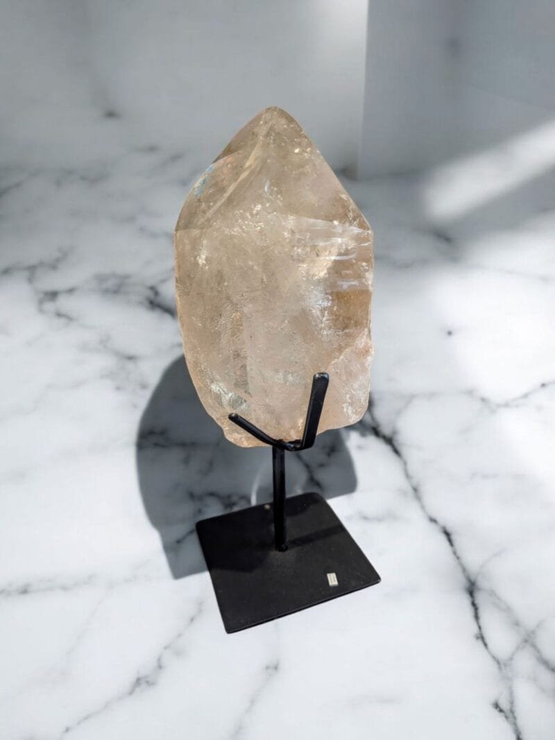 Clear Quartz Cluster w/ Metal Stand #5