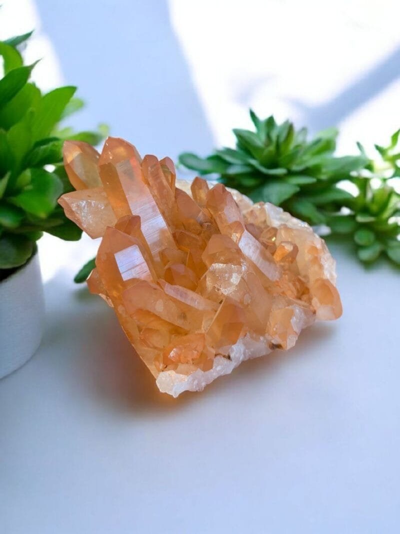 Tangerine Quartz Cluster