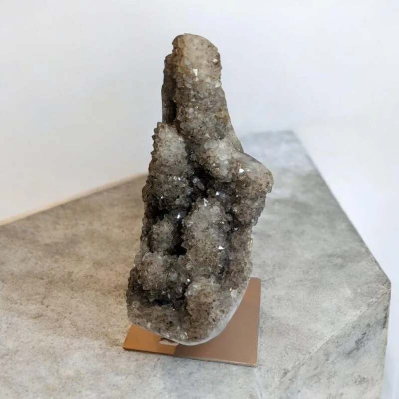 Amethyst Druze w/ Metal Stand