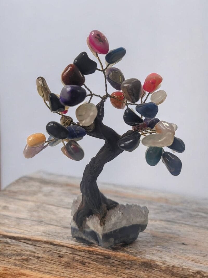 Assorted Stone Tree on Amethyst Base (XS)