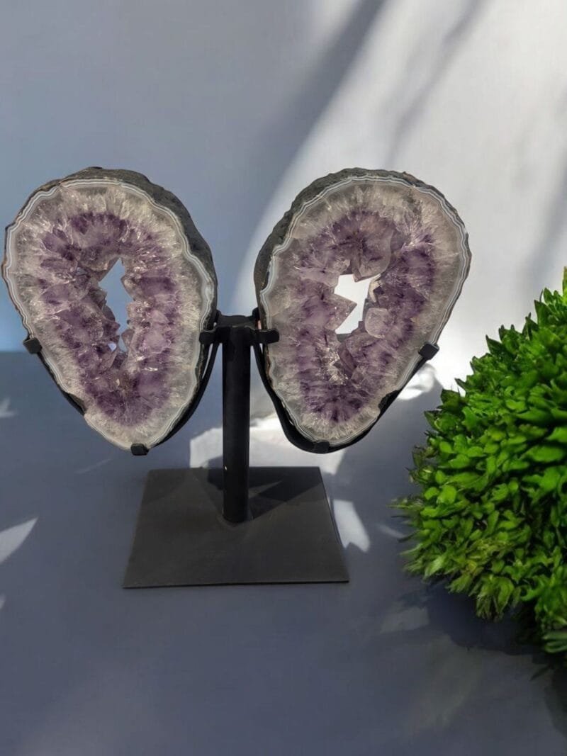 Amethyst Butterfly w/ Metal Stand