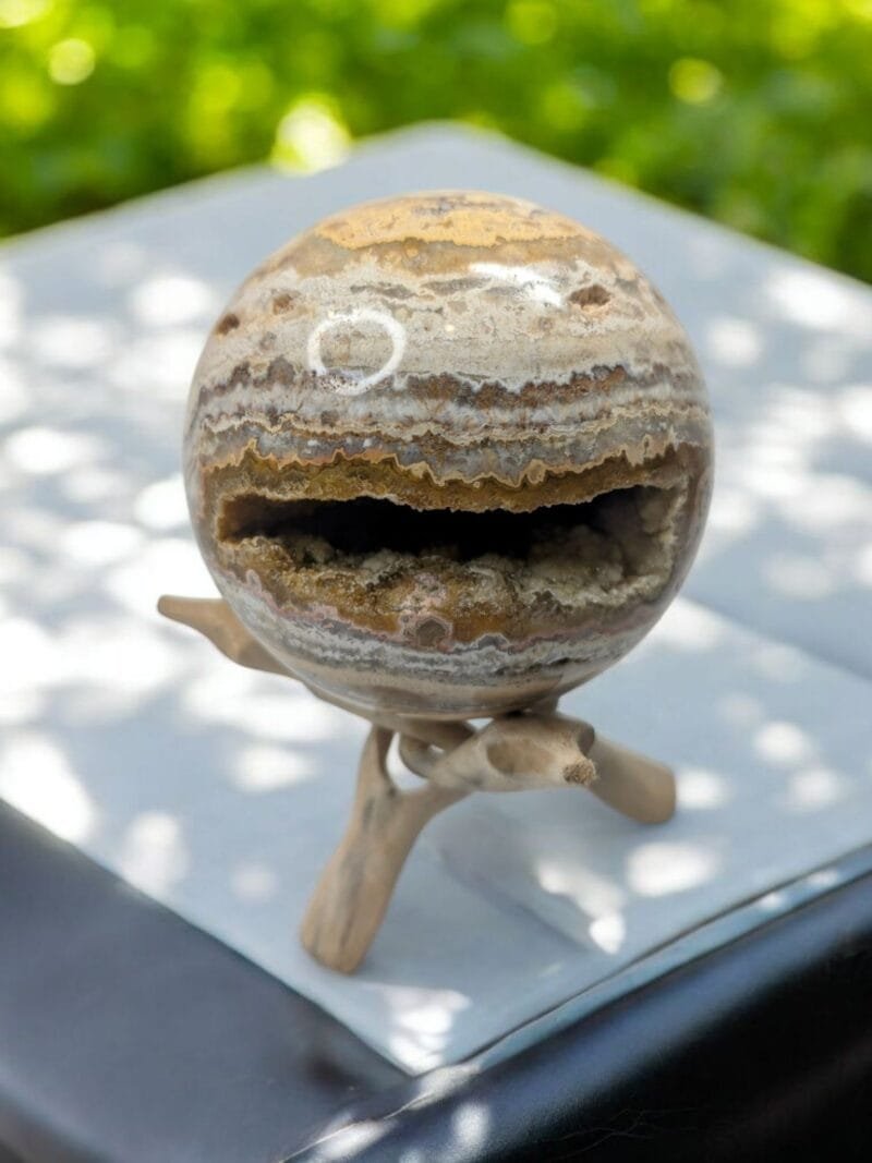 Crazy Lace Agate Sphere