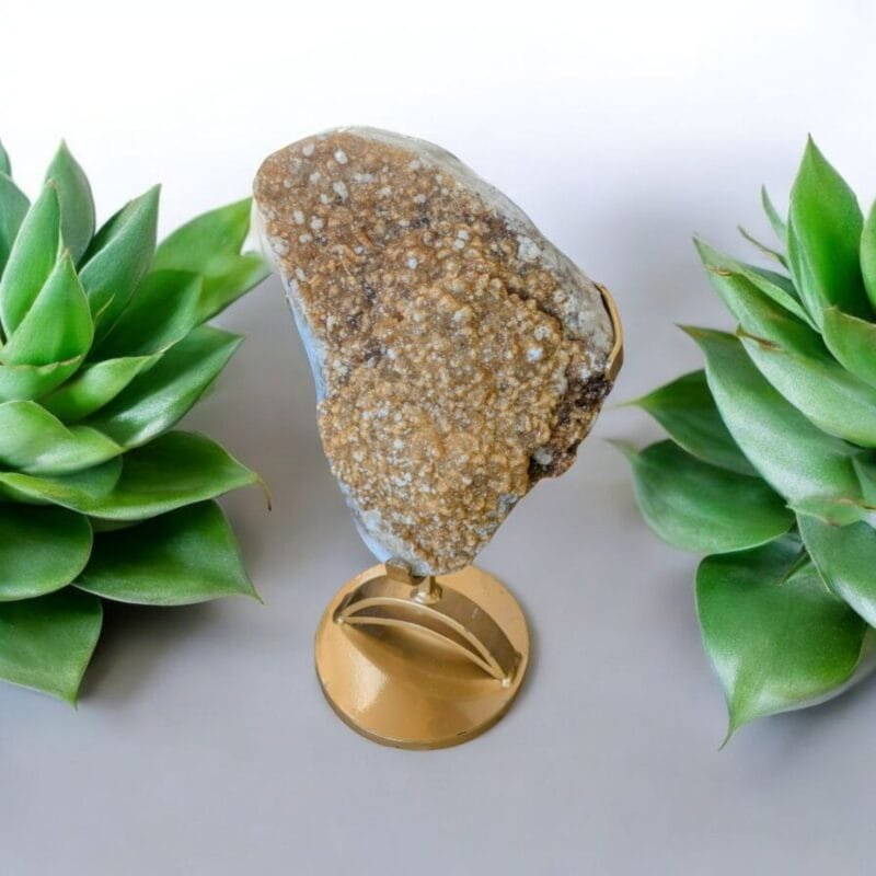 Citrine Cluster w/ Metal Stand