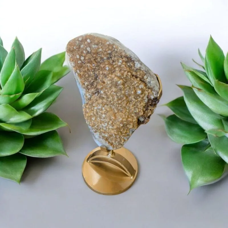 Citrine Cluster w/ Metal Stand