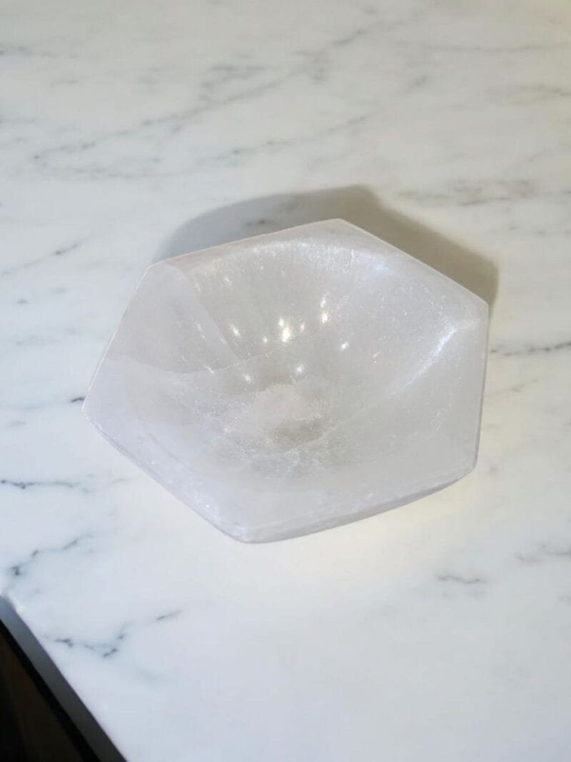 Selenite Hexagon Bowl (S)