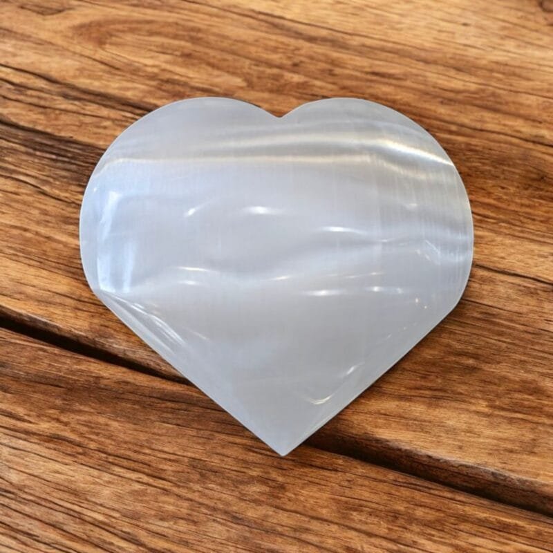 Selenite Heart (L)