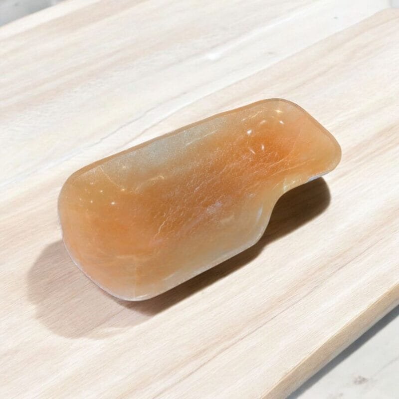 Orange Selenite Freeform Plate (L)