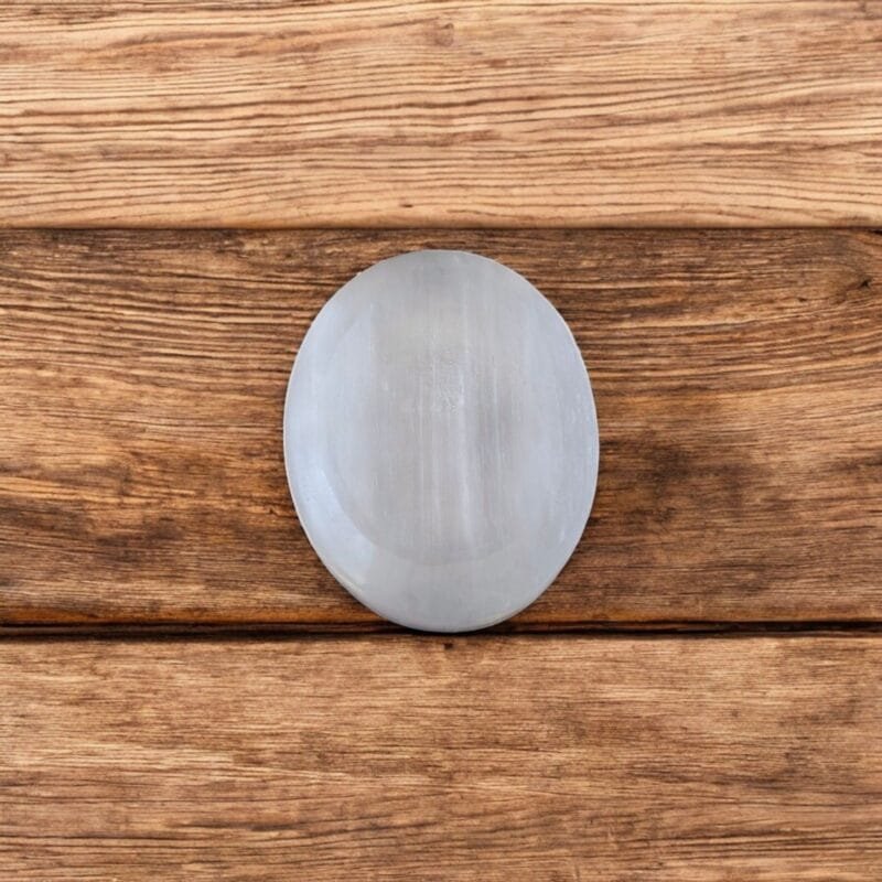Selenite Worry Stone