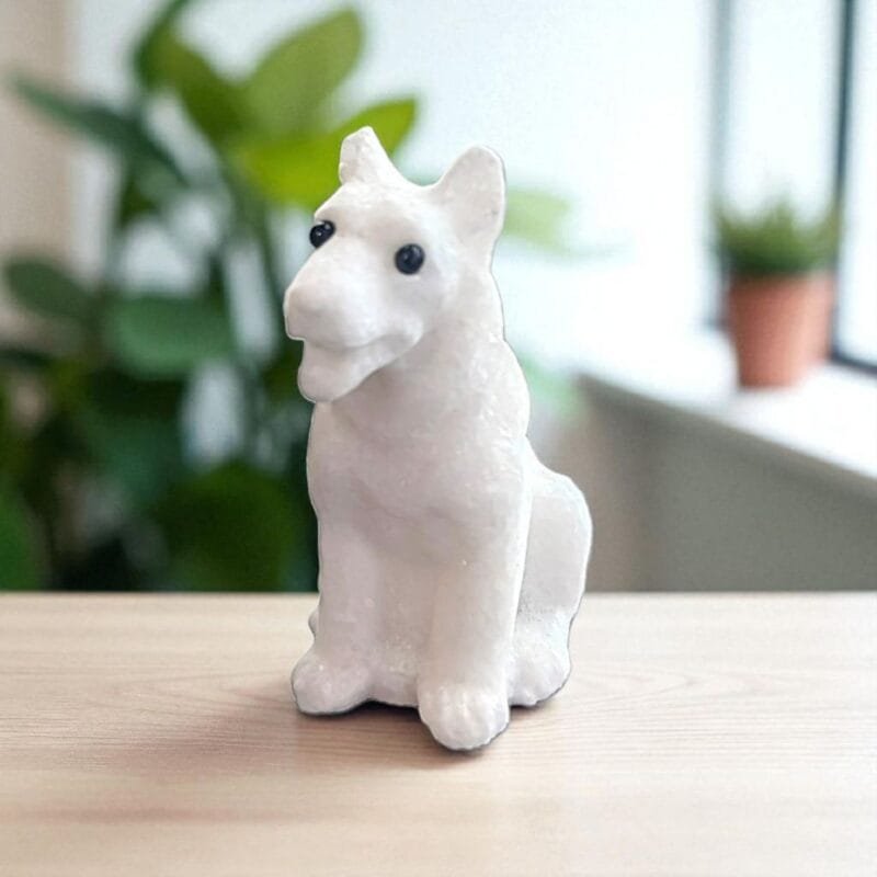 White Jade Dog Carving #2