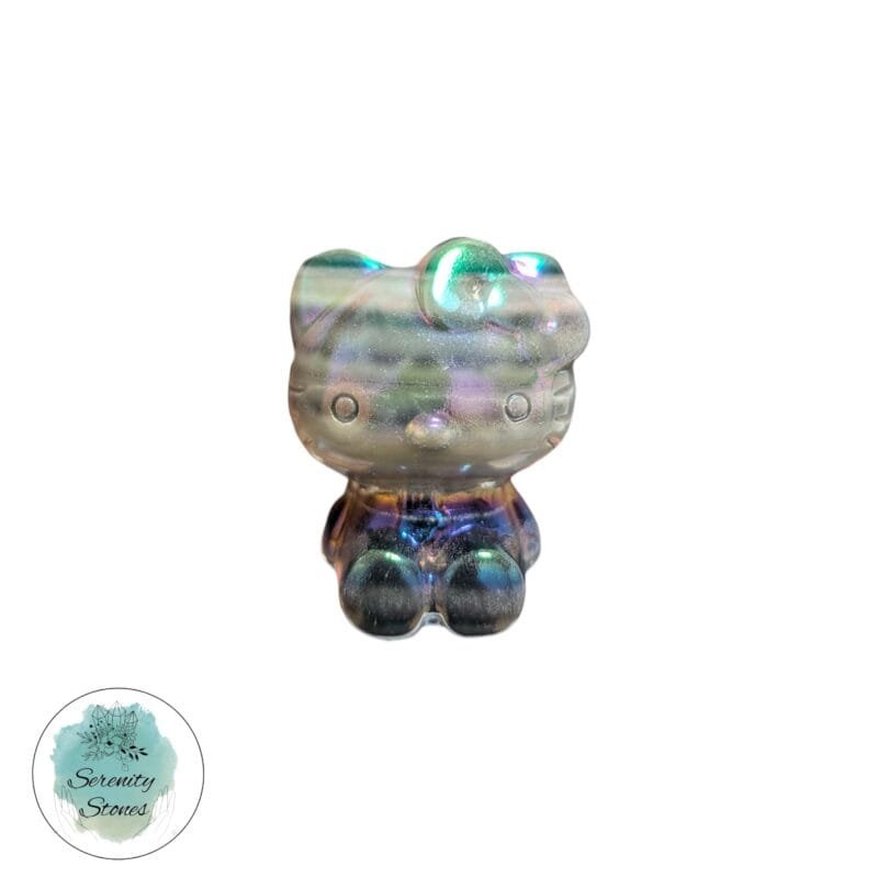 Hematite Hello Kitty Carving