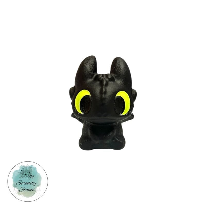 Obsidian Toothless Carving
