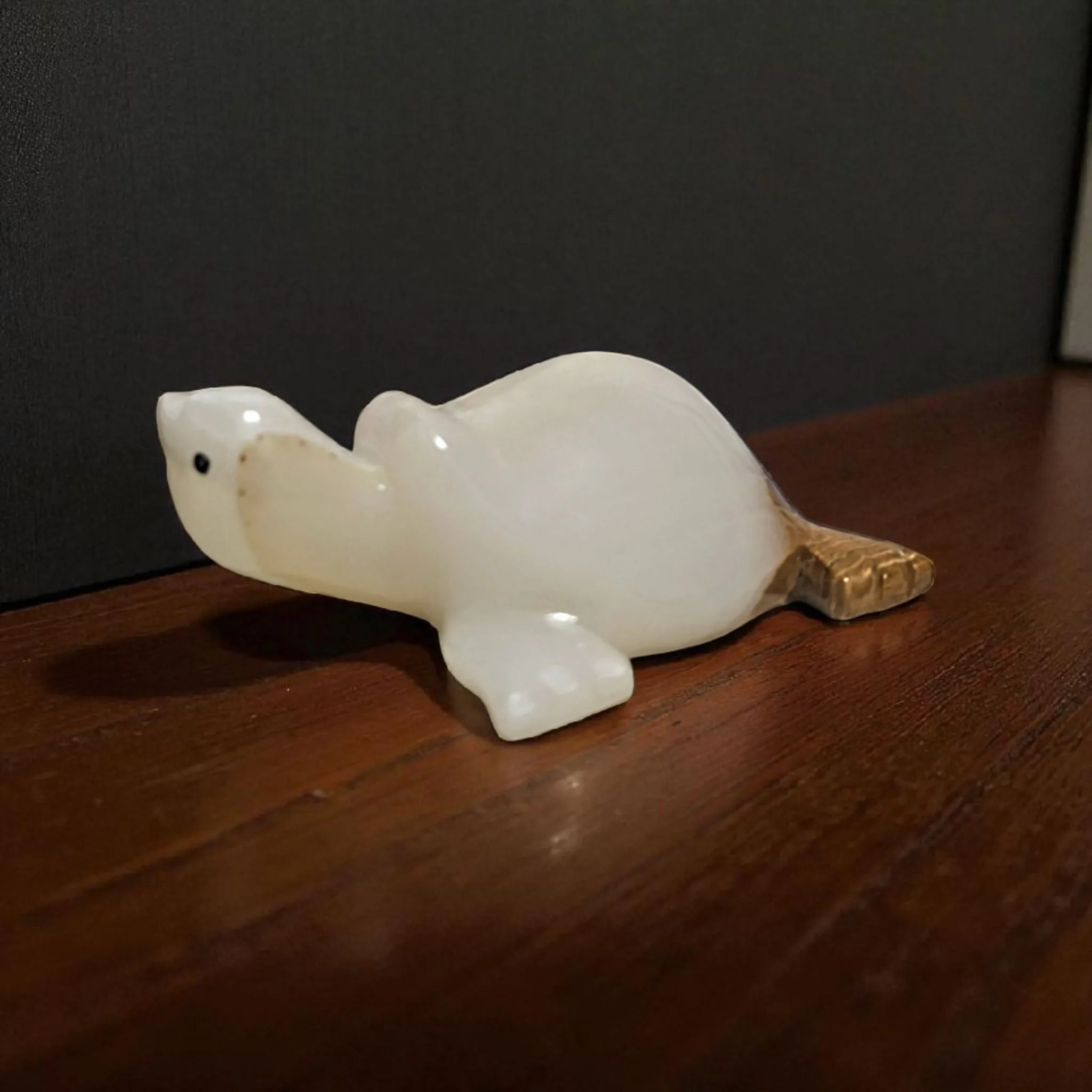 Onyx Turtle Carving