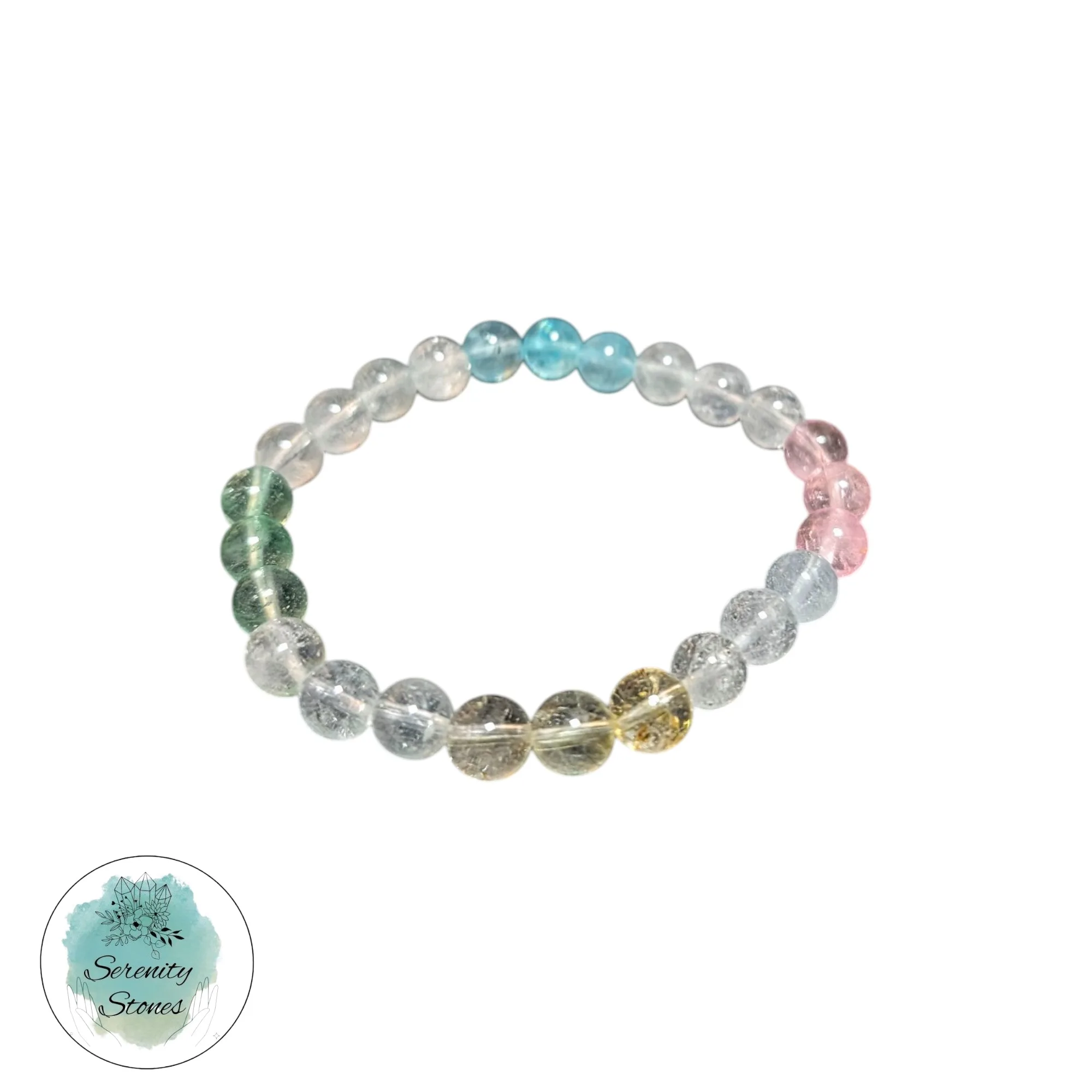 Multicolor Topaz 5A+ Bracelet 7mm