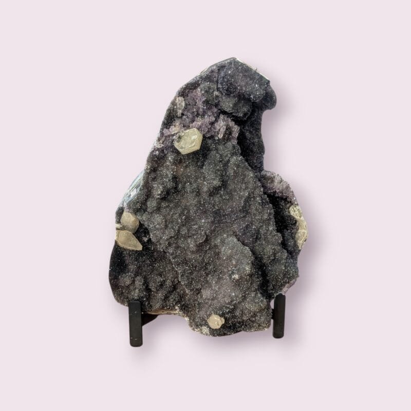 Amethyst Cluster w/ Metal Stand #4