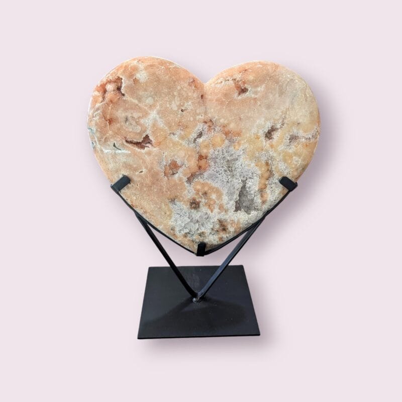 Pink Amethyst Heart