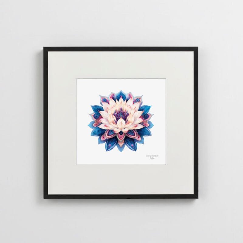Lotus Flower Art by EVOQ Design Atelier