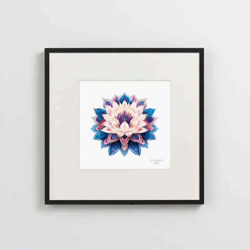 Lotus Flower Art by EVOQ Design Atelier