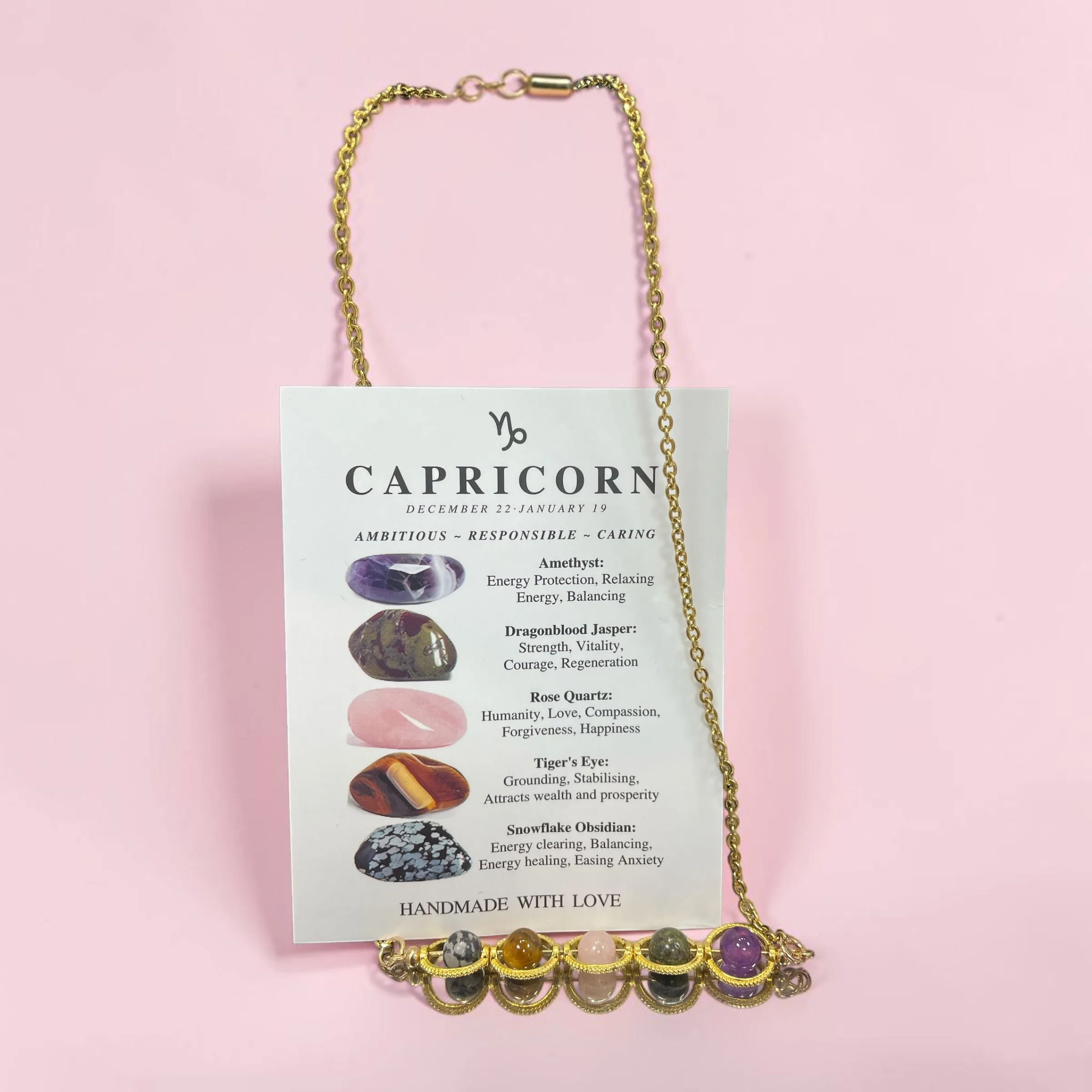 Capricorn Zodiac Sign Necklace