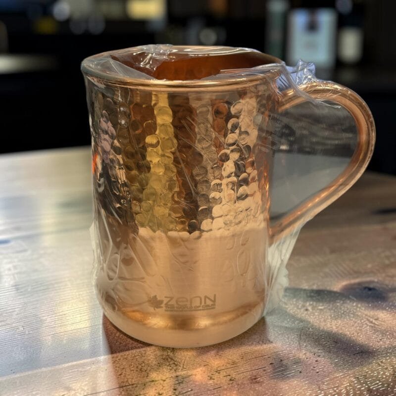 ZenN Pure Copper Moscow Mug Half Lacquer &Hammer 600ml/20oz