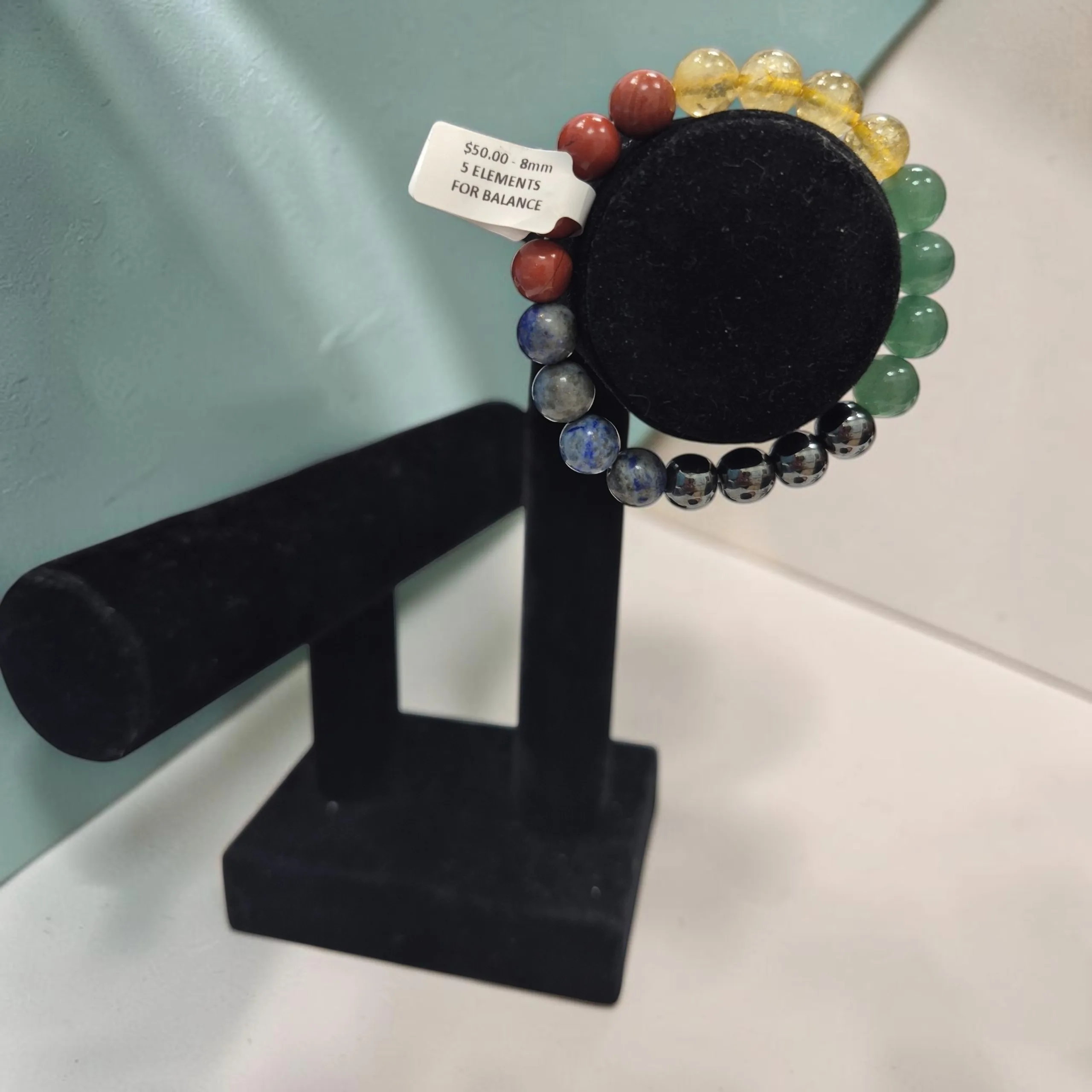 5 Elements for Balance Intention Bracelet 8mm