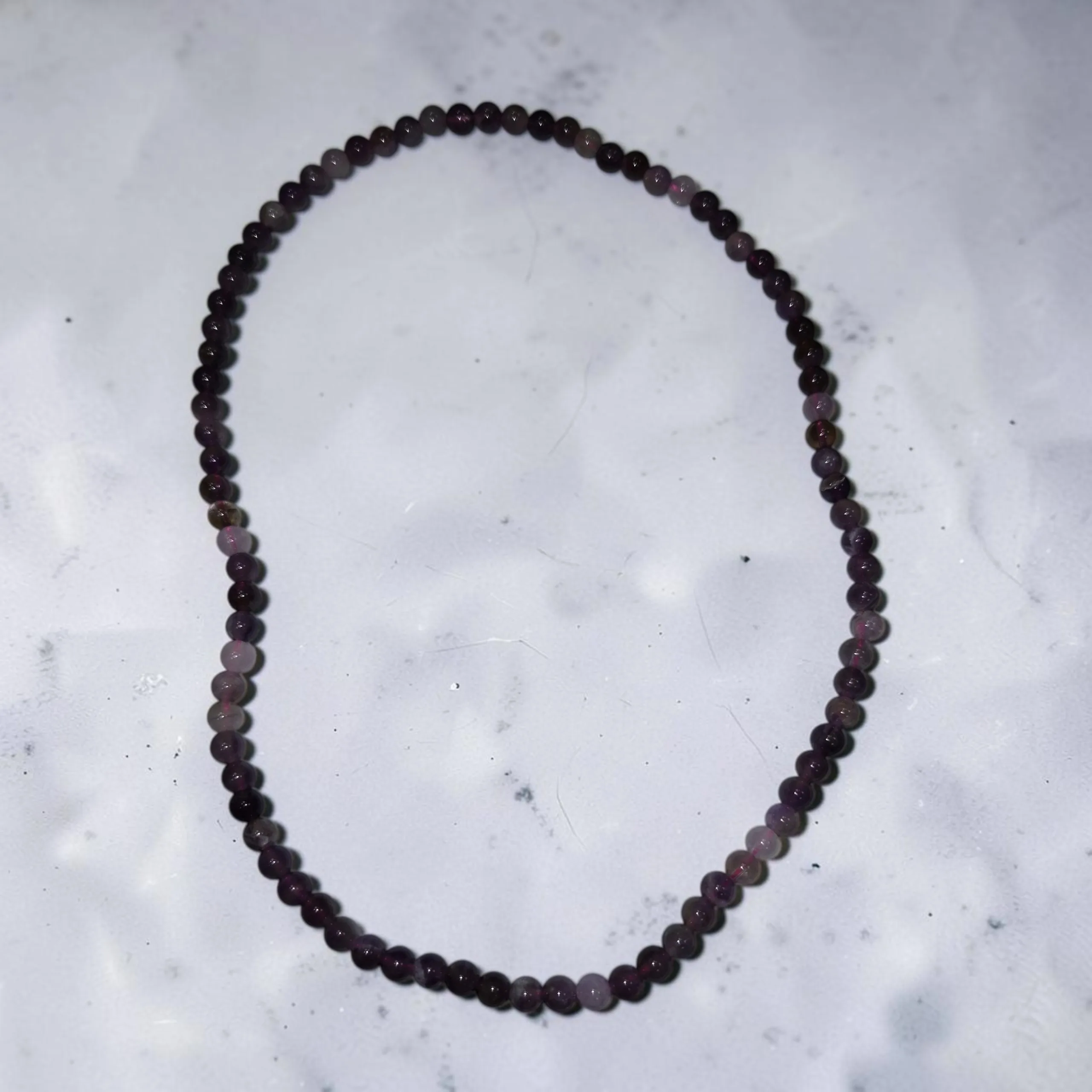 Amethyst Necklace 6mm