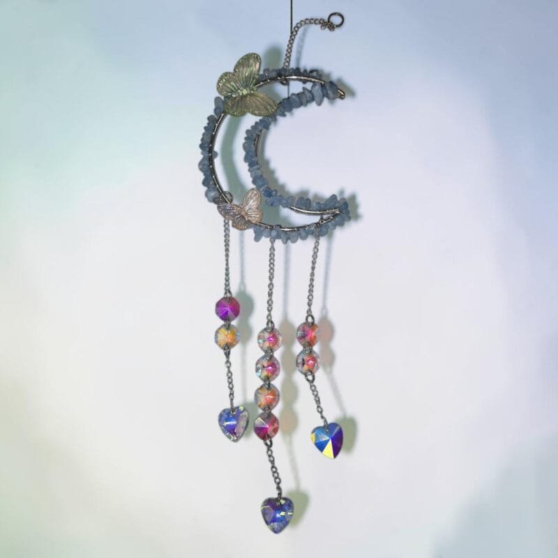 Aquamarine Moon Suncatcher
