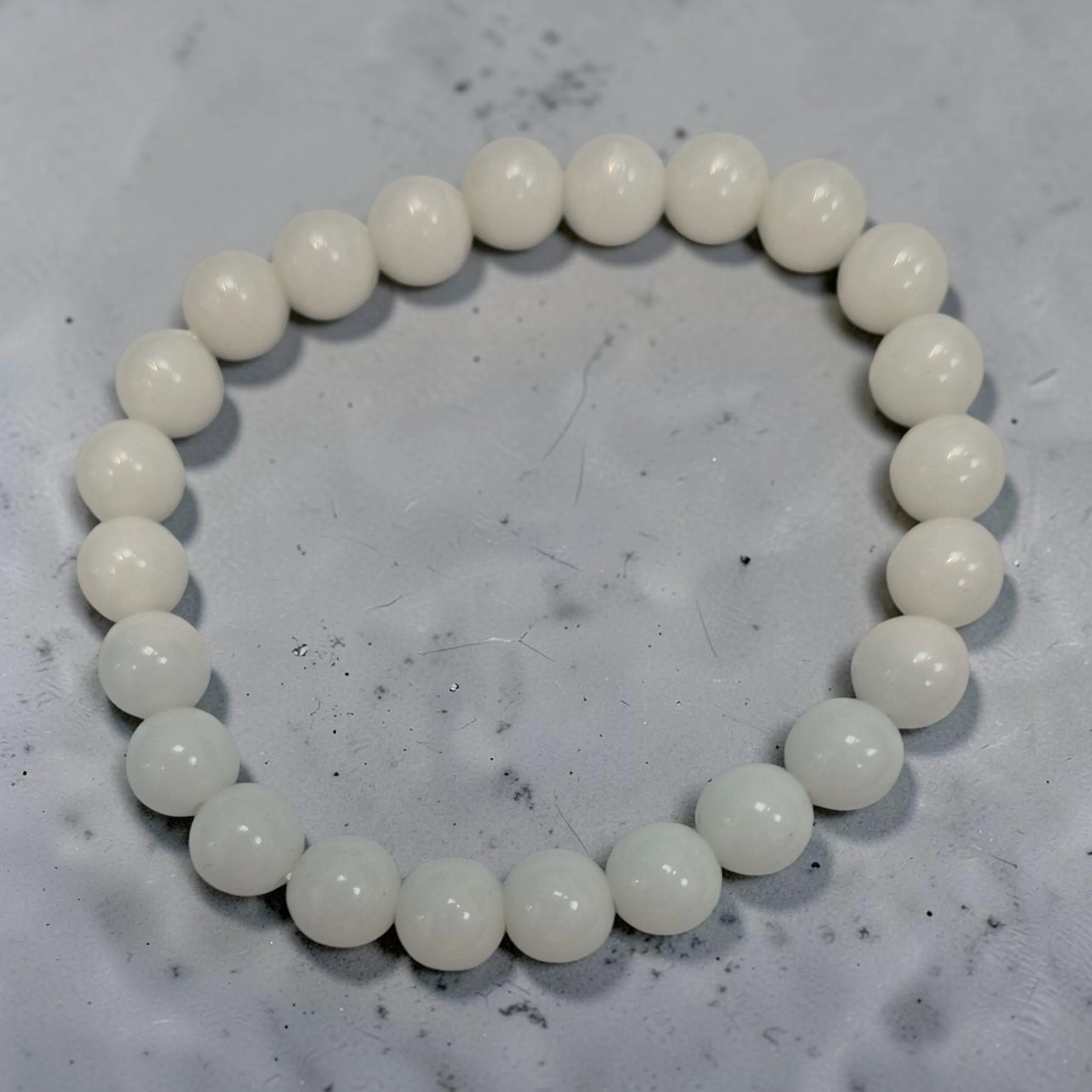 Blue Glow Stone Bracelet 8mm
