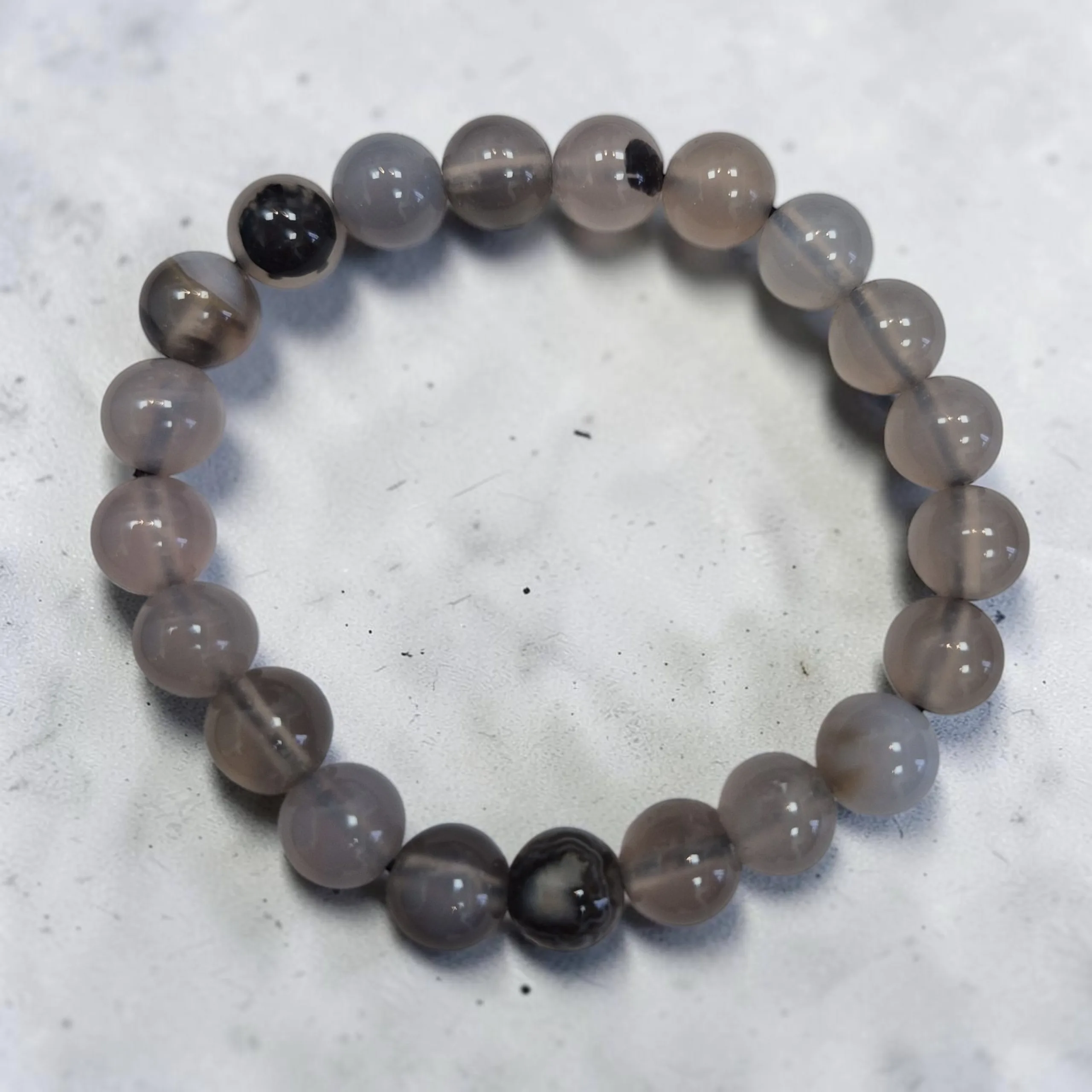 Volcanic Agate Bracelet 8mm